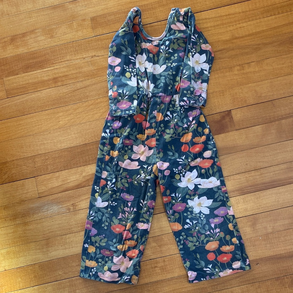 Colorful Floral Kids Romper